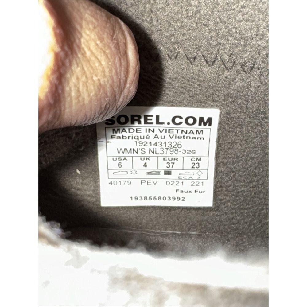 Sorel Out 'n About Plus Women's Mid Boot-Alpine Tundra/Green Camo Size 6 - Picture 5 of 6